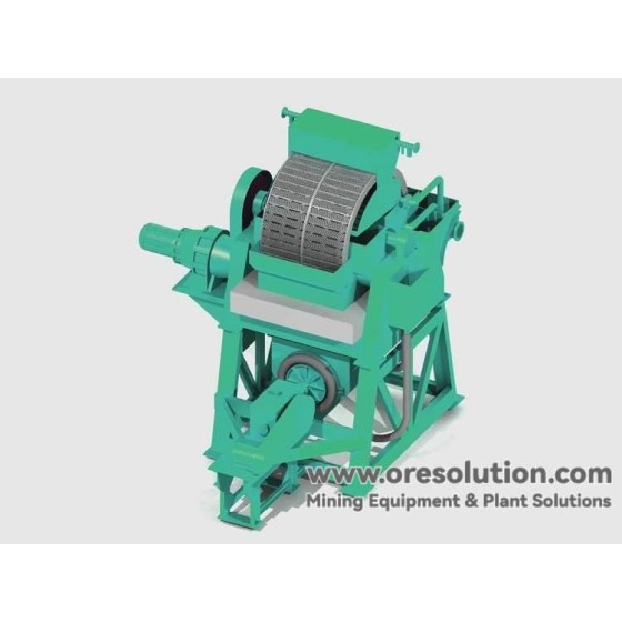 Высокоградиентный вертикальный кольцевой мокрый магнитный сепаратор